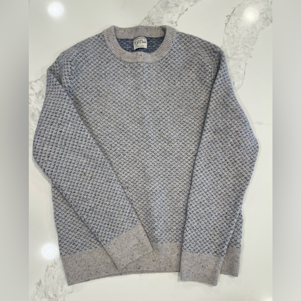 Rugged merino wool-blend bird's-eye sweater Mens Size Small